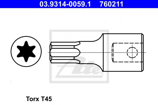 Set chei tubulare hexagonale