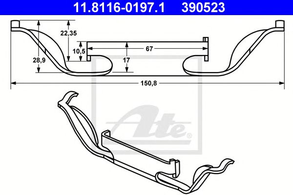 Arc, etrier frana BMW E39 2,0-5,0 96-04