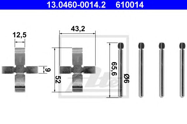 Set accesorii, placute frana