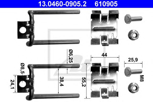 Set accesorii, placute frana