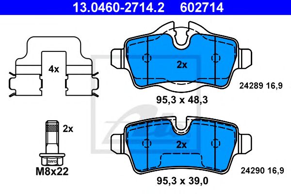 set placute frana,frana disc MINI COOPER 07-/10-