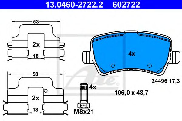 set placute frana,frana disc FORD GALAXY/S-MAX 06-15