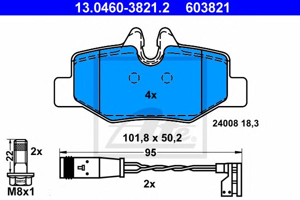 set placute frana,frana disc MERCEDES-BENZ VITO/VIANO 03-