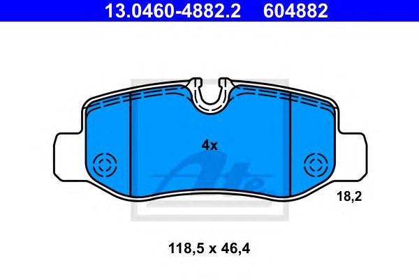 set placute frana,frana disc MERCEDES-BENZ VITO 1,6-2,2D 14-