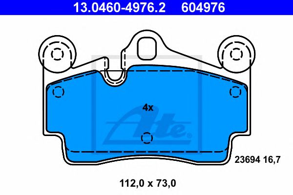 set placute frana,frana disc VW/PORSCHE TOUAREG/CAYENNE