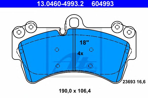 set placute frana,frana disc PORSCHE CAYENNE 02-