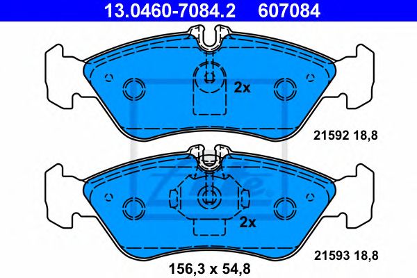 set placute frana,frana disc MERCEDES-BENZ SPRINTER 208-312 95-