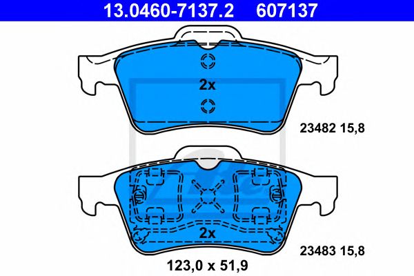 set placute frana,frana disc RENAULT ESPACE/LAGUNA/MEGANE/VEL SATIS 01-