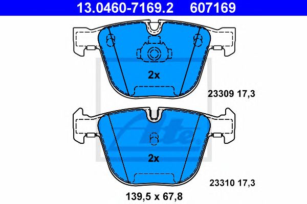 set placute frana,frana disc BMW 3/5/6/7/X5/X6 03-