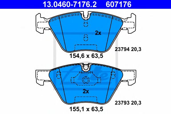 set placute frana,frana disc BMW E60/61 03- 520-525