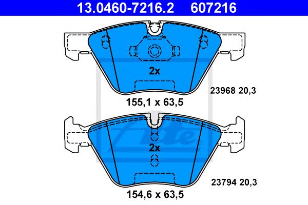 set placute frana,frana disc BMW E90/E91 05- 318-330/E89 Z4 09-