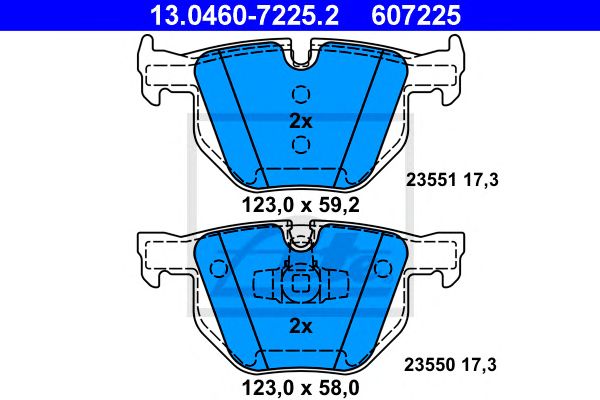 set placute frana,frana disc BMW E90/E91