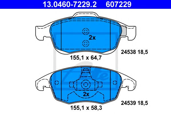 set placute frana,frana disc CITROEN BERLINGO/C4/DS4 08-