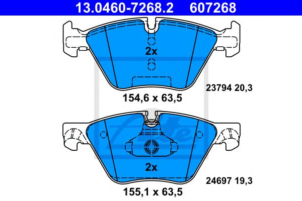 set placute frana,frana disc BMW F10/F11 520-535 10-