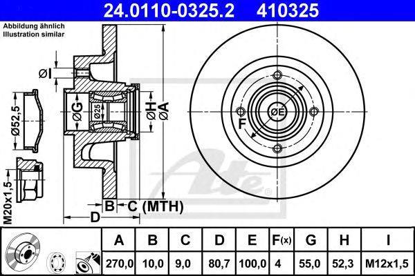 Disc frana RENAULT SCENIC 03-