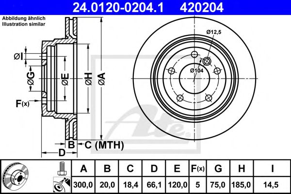 Disc frana BMW E87/E90