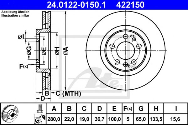 Disc frana VW GOLF 4/A3