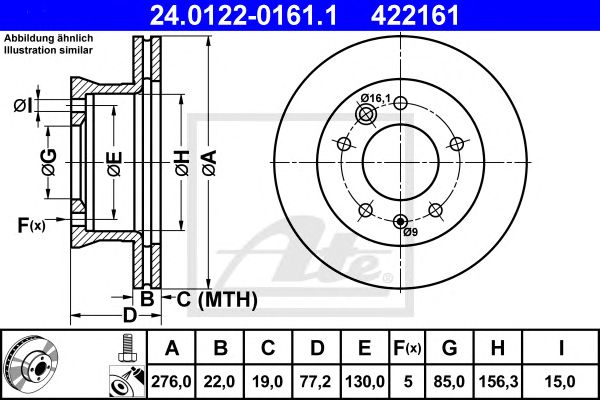 Disc frana MERCEDES-BENZ SPRINTER 208-412