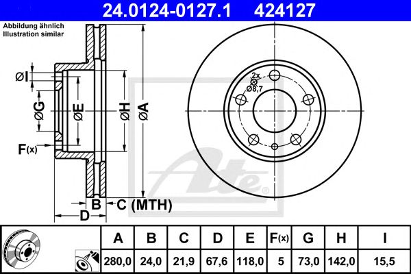 Disc frana FIAT DUCATO