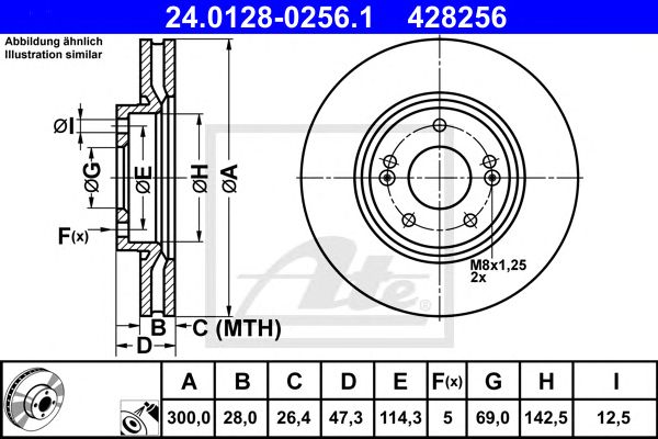 Disc frana HYUNDAI IX35/I40/TUSCON/SONATA 04- 300 X 28