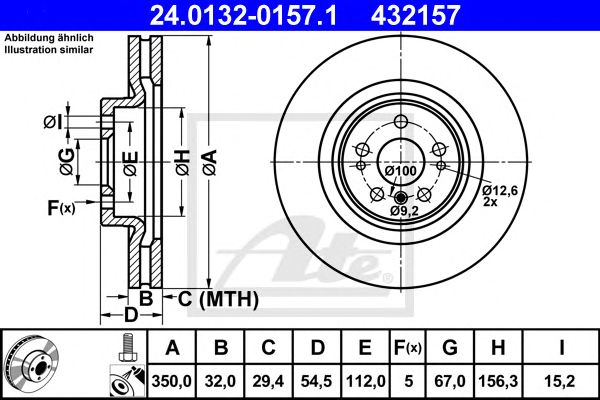 Disc frana MERCEDES-BENZ W164/W251 05- 350 X 32