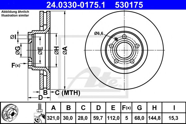 Disc frana AUDI A6/A8 2,0-6,0 QUATTRO 02-11 321 X 30 POWER DISC