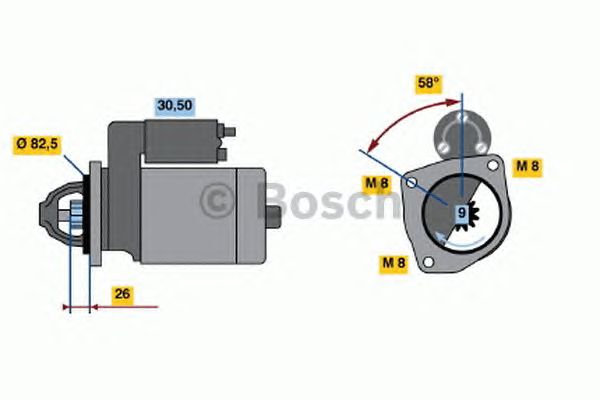 starter CITROEN 2,5D/TD/TDI