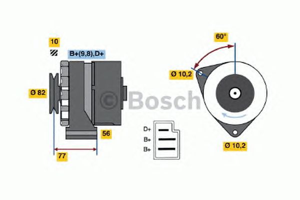 Generator / Alternator MERCEDES-BENZ W201/123 -93