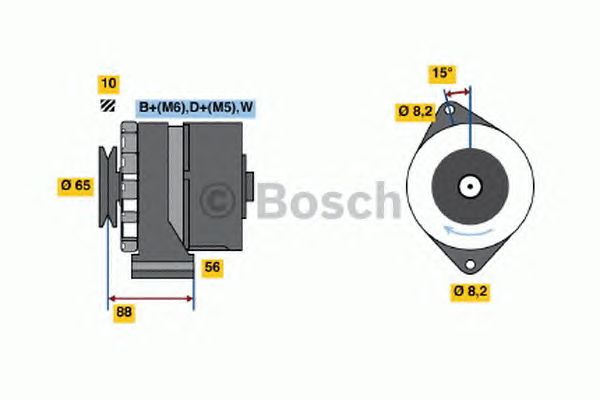 Generator / Alternator OPEL ASTRA F 1,7D