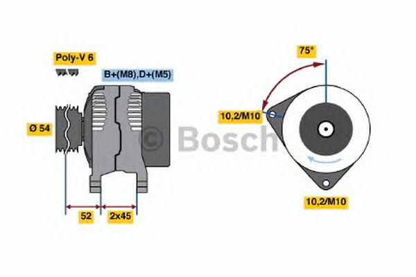 Generator / Alternator PEUGEOT 306 2.0D 99-