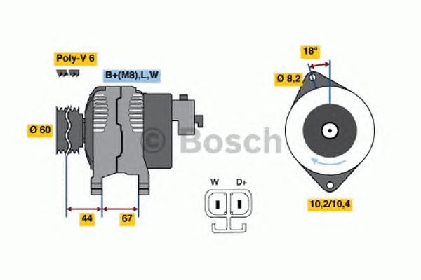 Generator / Alternator OPEL ASTRA G 1,7 DTI