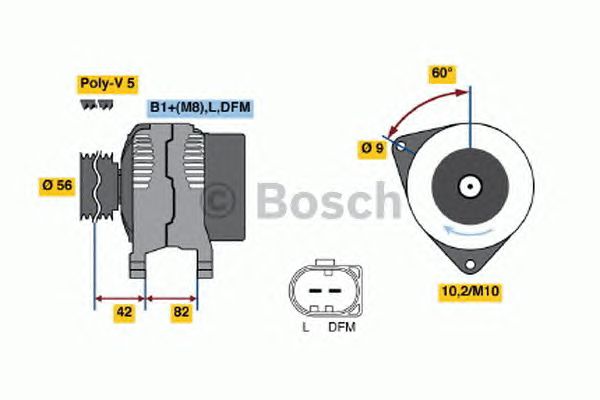 Generator / Alternator VW PASSAT 1,6/1,8/2,0 98-