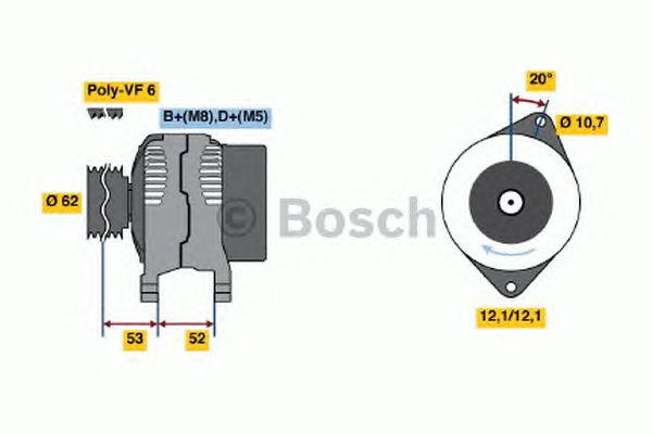 Generator / Alternator ALFA 147/156 1,9JTD