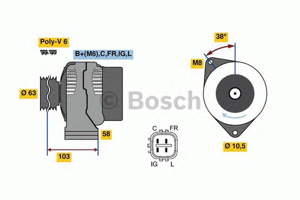 Generator / Alternator HONDA CIVIC/FR-V