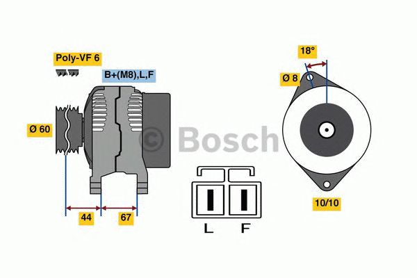 Generator / Alternator OPEL ASTRA 1,7CDTI 07-