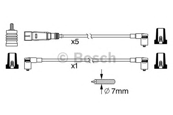 Set cablaj aprinder VW 1,8-2,3/ A100/200 84-