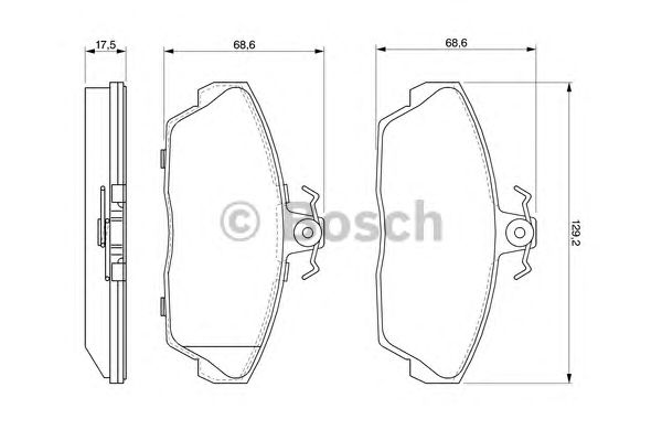 set placute frana,frana disc LAND ROVER FREELANDER 00-