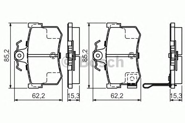 set placute frana,frana disc HONDA LEGEND