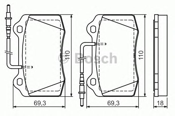 set placute frana,frana disc PEUGEOT 406 97- 2,2HDI/3,0V6