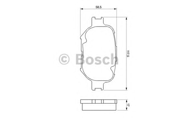 set placute frana,frana disc TOYOTA COROLLA VERSO 02-