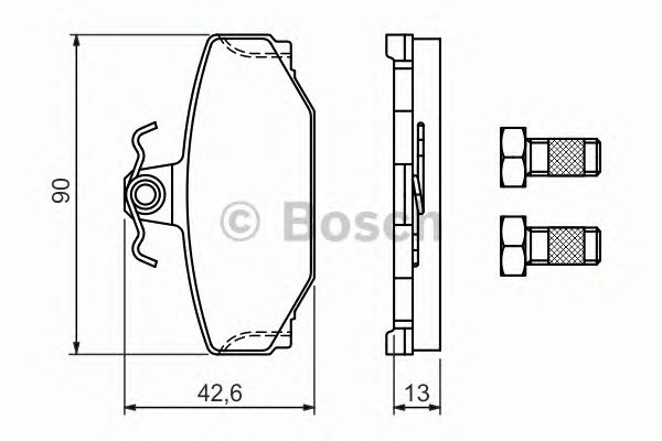 set placute frana,frana disc VOLVO S70/S90/V70/V90