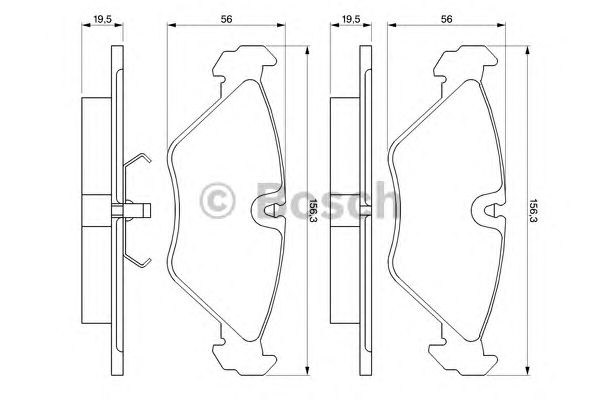 set placute frana,frana disc SAAB 9000 85-98