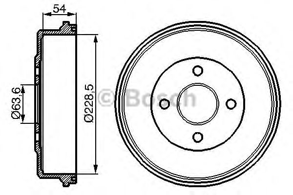 Tambur frana FORD MONDEO 93- 22954