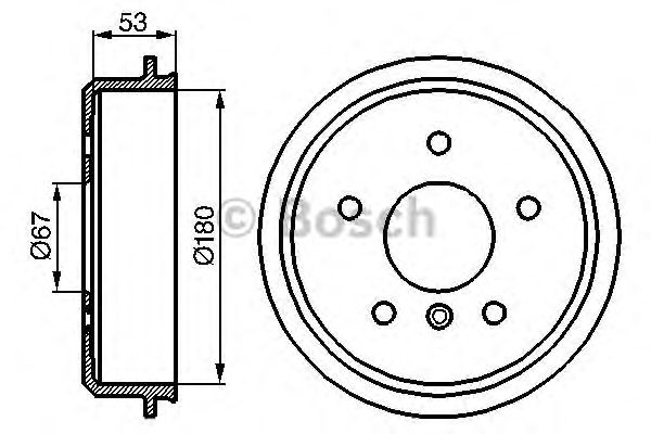 Tambur frana MERCEDES-BENZ W168 97- A-CLASSE 180MM