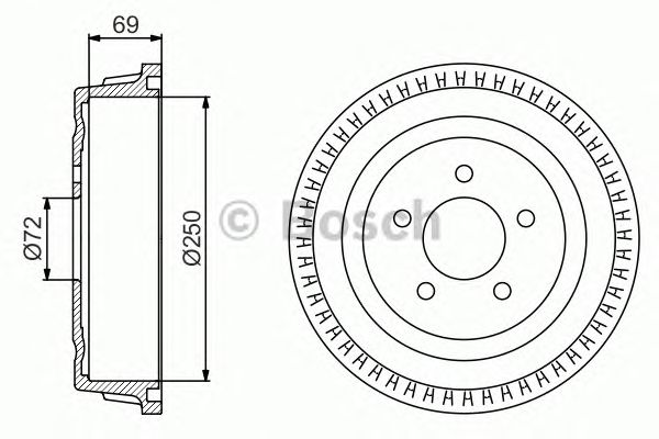 Tambur frana CHRYSLER VOYAGER 95-01