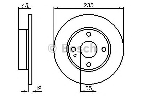 Disc frana MAZDA 121 1,3 16V 90-96 MANUAL