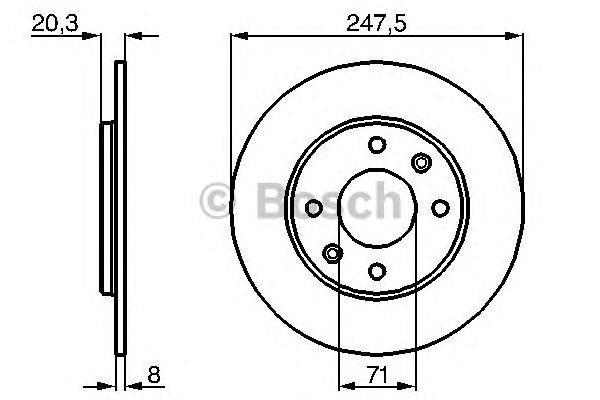 Disc frana PEUGEOT 205 1,9GTI Q247,5