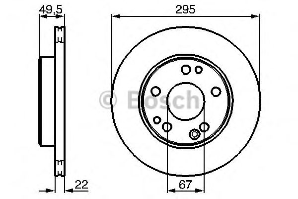 Disc frana MERCEDES-BENZ W124 320