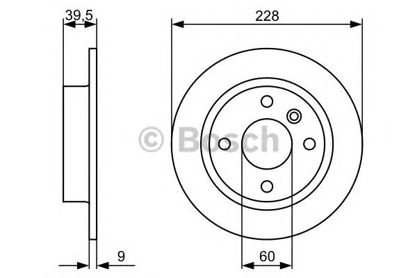 Disc frana VOLVO 440-460 228X9X39,2 -ABS