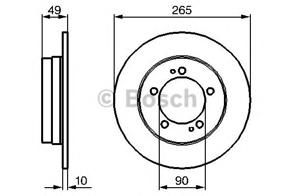 Disc frana MITSUBISHI GALANT 96-/ECLIPSE -99